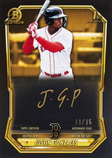 Justin Gonzales Gold Ink Auto /15